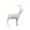 White, variant on Ruanlalo Christmas Reindeer Figurine 3D Printed Standing Deer Statues Small White/Gold Elk Sculpture for Fireplace Entryway Shelves Tabletop Home Office Indoor Decor