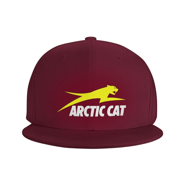 Arctic Cat Hats For Men Flat Bill Fitted Caps Hiphop Rap Adjustable Baseball Trucker Dad Hat Walmart
