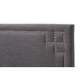 thumbnail image 4 of Baxton Studio Geneva Modern and Contemporary Dark Grey Fabric Upholstered Twin Size Headboard, 4 of 6