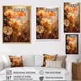 thumbnail image 4 of Designart "Brilliant Bronze Poppies" Poppies Floater Framed Canvas Prints, 4 of 5