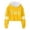 Yellow, variant on WAYUTE Girls Sweatshirt Children Letter Graphic Hoodies Stripe Long Sleeve Cropped Sweatshirt for Big Kids Fall Fashion Casual Holiday,White,Size 10-12 Y