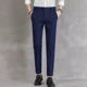 thumbnail image 3 of Pantalones de verano para hombre, pantalones de traje de oficina para hombre, pantalones de trabajo negros rectos 2024, reseñas coreanas, muchos vestidos formales clásicos de moda de licra, 3 of 5
