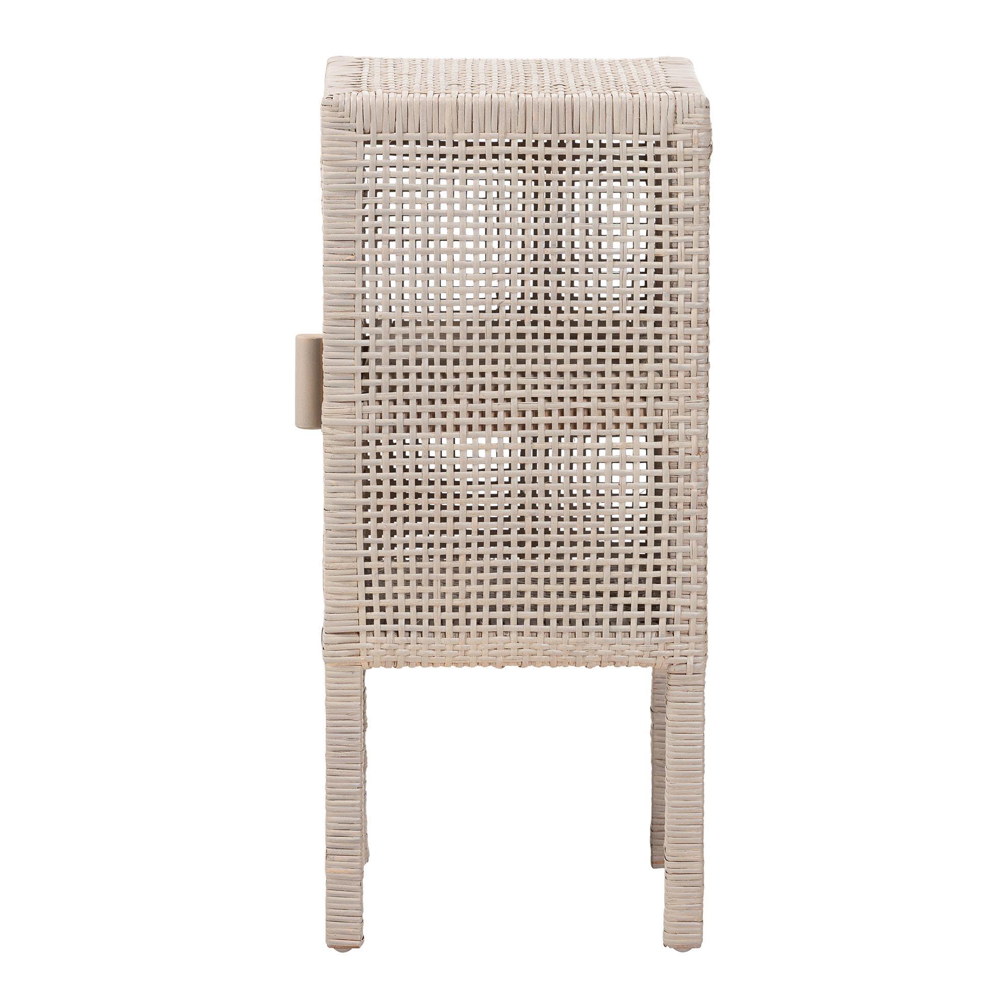 bali & pari Vivan Boho Nightstand, 2-Tier, French Grey