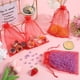 thumbnail image 4 of 100 bolsas de regalo de organza roja de 5x7, pequeñas bolsas de malla con cordón, tamaño mediano, para joyería, dulces, transparentes, a granel., 4 of 6