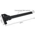 thumbnail image 7 of Woodworking Tool T Ruler Sliding Gauge Aluminum Alloy Scribe Ruler Depth Gauge T-Square Scribing Measuring Tool, 7 of 7
