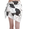 thumbnail image 2 of Bingfone Doodle Cute Cat Women's Sarong Swimsuit Cover Ups Bathing Suit Coverups Chiffon Beach Wrap Skirts, 2 of 7