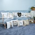 thumbnail image 2 of CNKOO Linen Purity 11 Styles Super Soft Comfortable Pineapple Love Letters Bronzing Pillowcases Pillow, 2 of 6