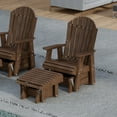 thumbnail image 3 of Wildridge Heritage Gliding Footrest, Tudor Brown - Outdoor Weather Resistant HDPE Ottoman for Adirondack Chair, 3 of 4
