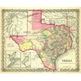 thumbnail image 2 of Colton 17x15 White Modern Wood Framed Museum Art Print Titled - Texas - Colton 1856, 2 of 4