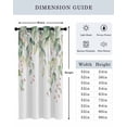 thumbnail image 6 of Green Eucalyptus Thermal Insulated Blackout Curtains for Bedroom 90 Length Leaf Red Fruit Watercolor Plant Farmhouse Room Darkening Curtain 1 Panel Grommet Window Curtain Drape for Living Room, 6 of 7