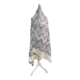 thumbnail image 3 of Sapphire Blue woolen Scarf with zigzag Prints For Women Exquisite Unique Summer/Spring Collection Lightweight Soft Scarf Shawl Wrap., 3 of 5