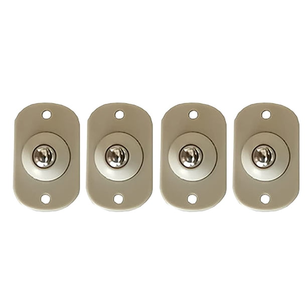 Wosthever Ruedas autoadhesivas de 4 piezas, ruedas de acero inoxidable, polea de de muebles universal pegajosa de 360 grados, cuentas Almacenamiento y organización del hogar Cuenta de acero