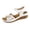 White, variant on LOVZFMLL Women's Sandals Fashion Hollow Summer Casual Beach Vacation Travel Sandals Open Toe Ankle Strap Comfort Walking Footwear White 7