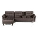 thumbnail image 2 of Sala Modular Sofá Cama De Lino Chocolate Modelo Mosley Makora Reversible, 2 of 9