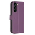 thumbnail image 2 of SaniMore Case for Samsung Galaxy S23 (6.1" 2023), PU Leather Flip Folio Book Protective Cover Cash Pocket Magnetic Clasp Credit Card Holder Kickstand Men Women Shockproof Wallet Shell, Purple, 2 of 11