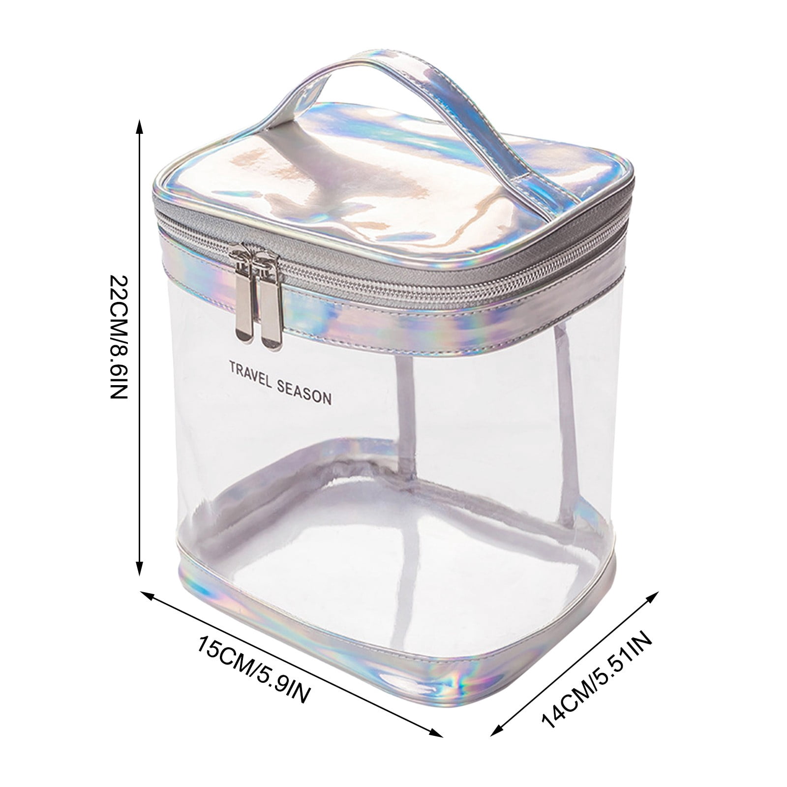 Barber Carrying Backpack Makeup Organizer with Handle Cosmetics Large Purse Makeup Organizer Makeup Brushes Holder Organizer Travel Brush Holder with Portable Makeup Organizer Clear