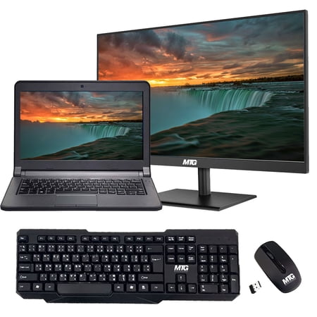 Restored 13.3 Inch Laptop HD Screen  Intel Core i5 4th Gen  8GB DDR3 RAM  256GB SSD  MTG New 27 Inch 165HZ Gaming Monitor  Inbuilt Webcam  HDMI  WiFi  Bluetooth  Windows 10 Pro (Refurbished)