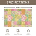thumbnail image 3 of Placemat, Pioneer Flower Floral Print Pattern Place Mats Table Mat Set Of 2, PVC Washable Placemats for Party Kitchen Dining Decoration, 18x12 Inch, Fade Resistant, 3 of 6