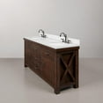 thumbnail image 3 of Water Creation Aberdeen 72"W Wood Double Bathroom Vanity in Brown, 3 of 10