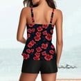 thumbnail image 5 of Cadancy Two Piece Bathing Suits for Women High Waisted Shorts Tummy Control Blouson Swim Tank Tops Swimsuits Tankini Athletic Beach Hawaiian Swimwear, 5 of 6