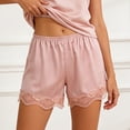 thumbnail image 4 of KHONTS Women's Loose Half Slip Shorts Loose Fit Lace Trim Pettipants Culotte Slip Bloomers Split Underwear Shorts Z03-Light Pink M, 4 of 6