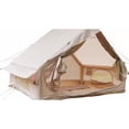 thumbnail image 3 of LuckyNote 4‑6 Person Inflatable Tent with Pump, 4 Season Waterproof Glamping Tent, Easy Setup Air Tent with 12 Mesh Windows, Khaki, 3 of 18