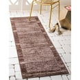 thumbnail image 2 of Unique Loom Autumn Rustic Border Area Rug 2' 6 x 10' Runner Brown/Beige, 2 of 2