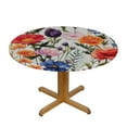 thumbnail image 3 of JEUXUS Wildflowers Round Table cover,Watercolor Poppy Cornflower Table Cloth Waterproof Stain Resistant Circle Table Cover for Kitchen Dining Camping Picnic Indoor Outdoor Decor, 3 of 7