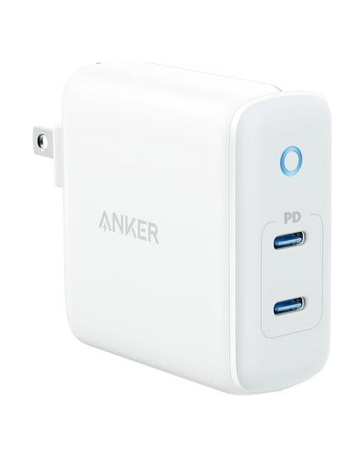 Anker USB-C 40W 2-Port Foldable Wall Charger, PIQ 3.0, for iPhone, Galaxy, iPad and More