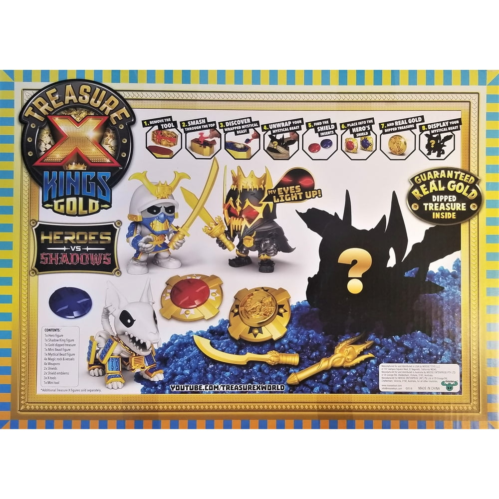 Moose Toys 41567 Treasure X Kings Gold Heroes vs Shadows
