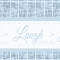 thumbnail image 2 of Achim  Live, Love, Laugh Window Curtain Tier Pair & Valance Set - 58 x 36 in. - Light Blue, 2 of 2