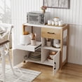 thumbnail image 4 of Costway Kitchen Storage Cabinet with Drawer, Pull-Out Shelf and 2 Doors for Dining Room, 4 of 10