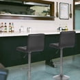 thumbnail image 6 of Dkeli Counter Height Barstools Set of 2 Bar Stools Modern Swivel Stools Adjustable Bar Chairs with Footrest, Black, 6 of 7