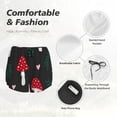 thumbnail image 4 of Balery Amanita Mushroom Pattern Women's Running Shorts with Liner 2 Pockets Elastic Workout Athletic Gym Yoga Shorts-Small, 4 of 7