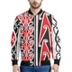 thumbnail image 3 of Chaqueta con cremallera maorí en blanco y negro para hombres y niños, sudadera de gran tamaño con estampado 3D, chaquetas bomber de manga larga para primavera y otoño, 3 of 5
