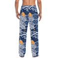 thumbnail image 4 of FORMRS Mens Pajama Pants with Pockets Cotton Sleepwear Lounge Bottoms Sizes S-2XL, Blue Night Sky, 4 of 7