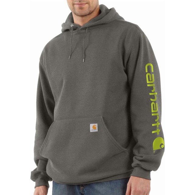 Carhartt Mens Loose Fit Midweight Logo Sleeve Graphic Sweatshirt