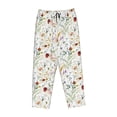 thumbnail image 4 of Fotbe Wildflower Watercolor Women's Pajama Pants,Sleepwear Pants,Pj Bottoms Drawstring And Pockets-Medium, 4 of 9