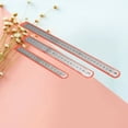 thumbnail image 2 of KAKOWELY 3pcs 150mm-300mm Double Scale Stainless Steel Straight Ruler Britain Standard Ruler for Student 15cm 20cm 30cm,11.81X"X1.04"（LxW）, 2 of 4