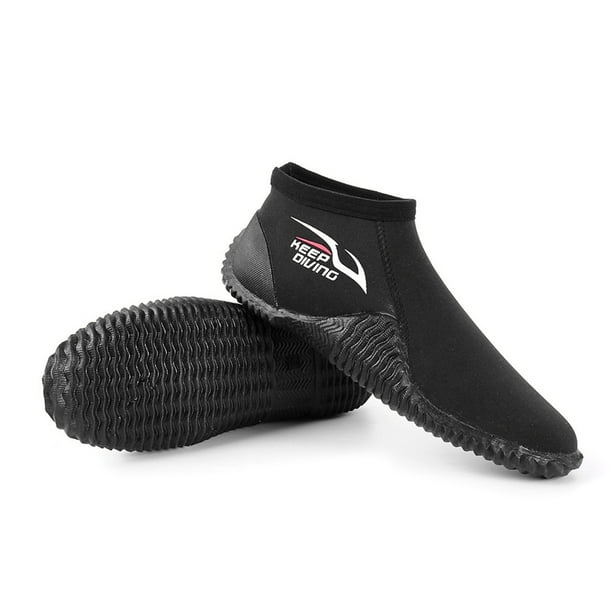 Mantenga los zapatos de buceo de buceo para adultos 4 mm de neopreno antideslizantes antideslizantes Botas para hombre resistentes al desgaste para los botines de suela de goma 3xl 47-48 Inevent OD003113-07