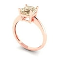 thumbnail image 2 of Clara Pucci 14K Rose Gold 1.5ct Morganite Solitaire Ring for Women, 2 of 8