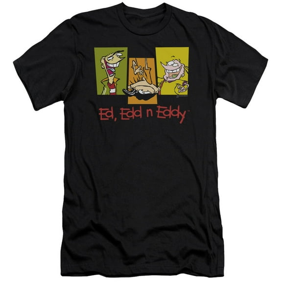 Ed Edd Eddy 3 Eds S/S Adult 30/1 T-Shirt Black