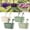 White,green, variant on Metal Hanging Flower Pots for Railing Fence, Large Hanging Rail Planters for Outdoor Window Balcony Plants Holder with Hooks for Garden Yard Home Decor(White,Green,4 Pcs)