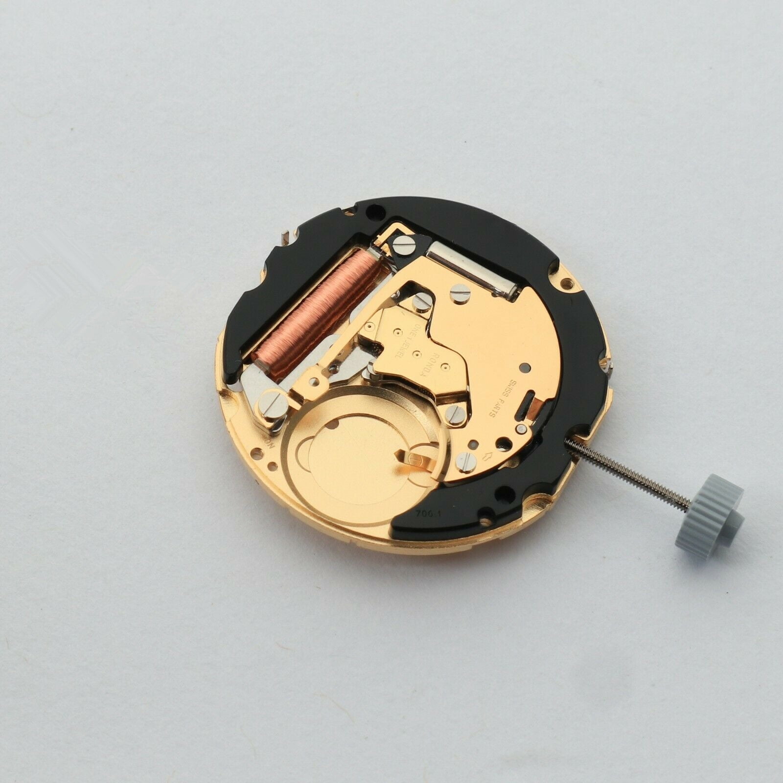 Customizable Timekeeping 706.1 Quartz Movement for Harley & Ronda Watches, Multi-Function for Enhanced Display