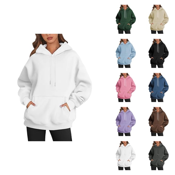 Sweatshirt Hoodie for Women Fall Winter Fashion Hooded Sweatshirt with Pockets Hoody Top