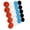 Red/White/Blue/Black, variant on LEEKUANGSU 20 PCS Controller Thumbstick Caps Replacement Silicone Touch Controller Rocker Cover for PS3 / PS4 / PS5 (Red/Blue/Black/White)