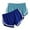 Blue, variant on WIZUTIZ Womens Shorts Casual Retro Leisure Slimming Gym Dolphin Shorts 2 Packs Stretch Elastic Mid Rise High Cut Swim Shorts Solid Swimwear for Ladies Travel Blue