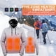 thumbnail image 4 of Chaqueta Calefactora Ligera para Hombre Y Mujer Suave Recargable Por USB 3 Niveles Calor Invierno, 4 of 9