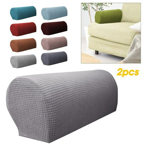 LNKOO Spandex Stretch Fabric Armrest Covers Anti-Slip Furniture Protector Armchair Slipcovers for Recliner Sofa Set of 2