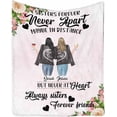 thumbnail image 1 of LHSHID Personalized Blanket Throw sisters forever always sisters forever friends Blanket Birthday Blanket for Sister Women Girl, 1 of 4